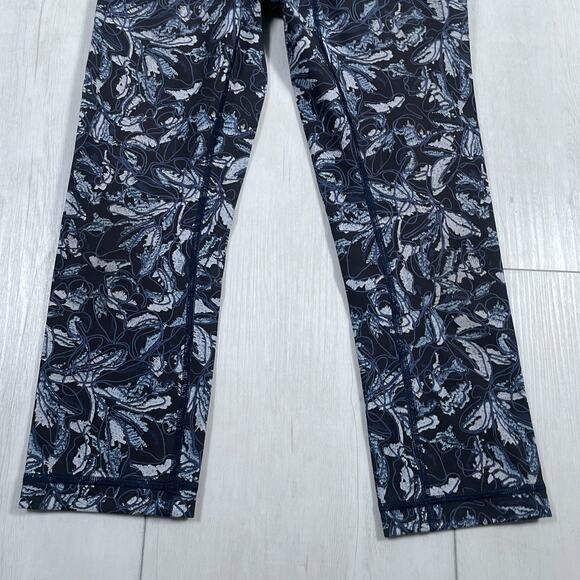 Lululemon Wunder Under Crop Leggings High Rise 21" Blue Luxtreme Women's 4 - Picture 3 of 11